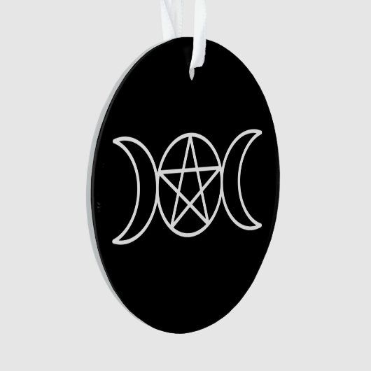 Pentacle Triple Moon Godin Ornament (voorkant)