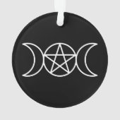 Pentacle Triple Moon Godin Ornament (achterkant)