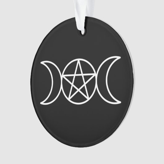 Pentacle Triple Moon Godin Ornament (voorkant)