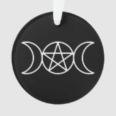 Pentacle Triple Moon Godin Ornament (voorkant)