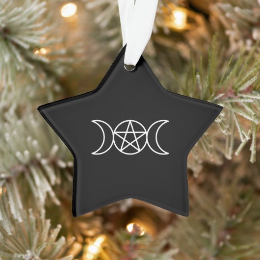 Pentacle Triple Moon Godin Ornament (Boom)