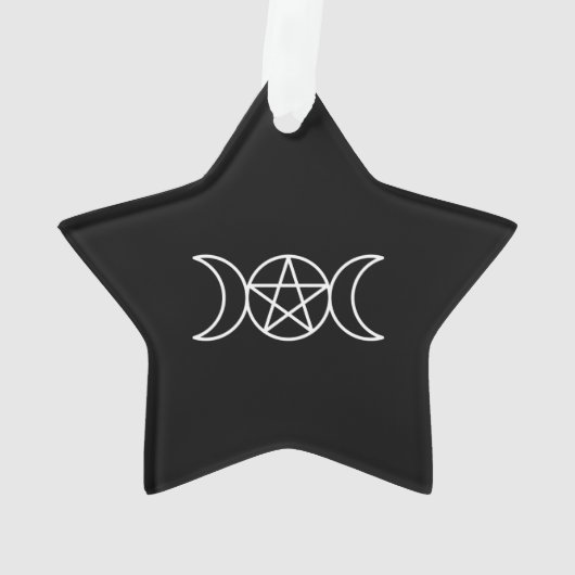 Pentacle Triple Moon Godin Ornament (achterkant)