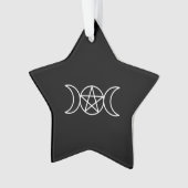 Pentacle Triple Moon Godin Ornament (voorkant)