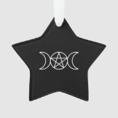 Pentacle Triple Moon Godin Ornament (voorkant)