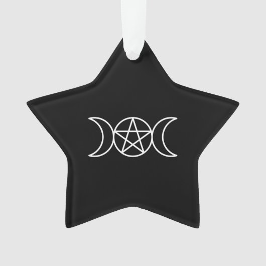 Pentacle Triple Moon Godin Ornament (voorkant)