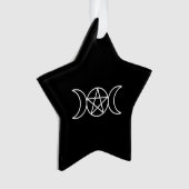 Pentacle Triple Moon Godin Ornament (voorkant)