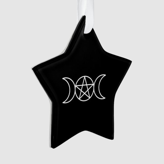 Pentacle Triple Moon Godin Ornament (voorkant)