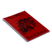 Pentacle Unicorn (zwart) Notitieboek (Rechterzijde)