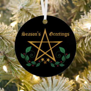 Pentacle Witchy-Ornament Metalen Ornament