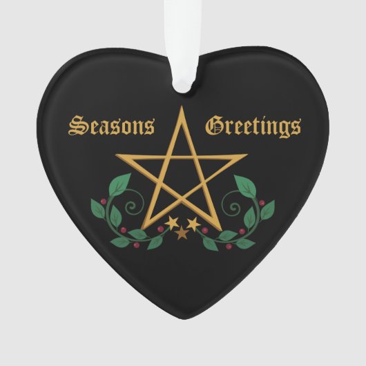 Pentacle Witchy Wicca Ornament (voorkant)