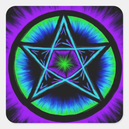 Pentacles4Pagans Vierkante Sticker (Voorkant)