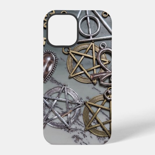 Pentacles op dendritische opaal iPhone hoesje (Achterkant)