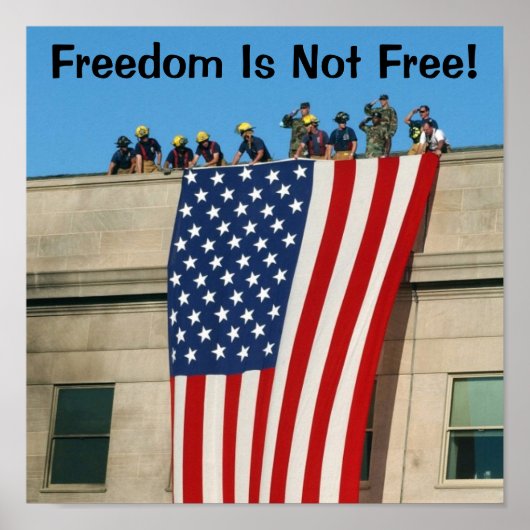 Pentagon 9 11 Vlag Poster (Voorkant)