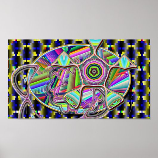 Pentagon Alien (woorden toevoegen) Poster (Voorkant)