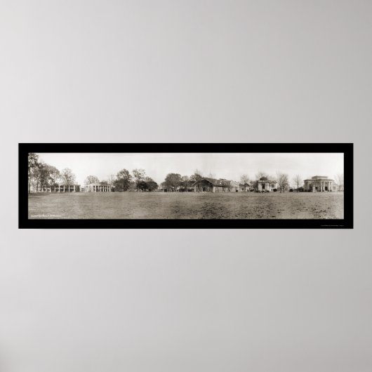 Pentagon Barracks LSU Foto 1909 Poster (Voorkant)