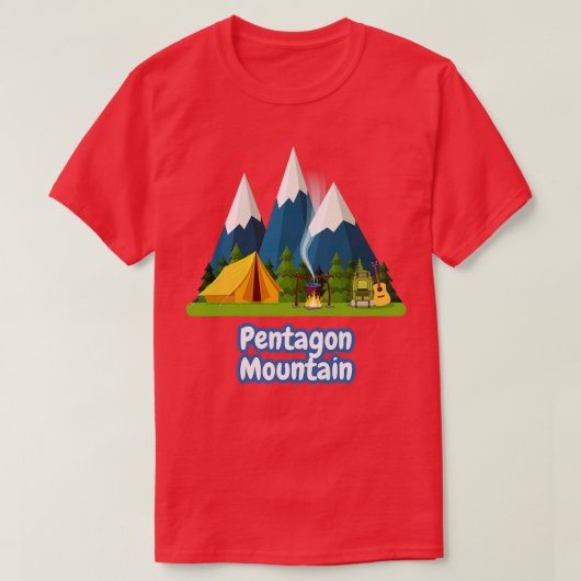 Pentagon Mountain T-shirt (Design voorkant)
