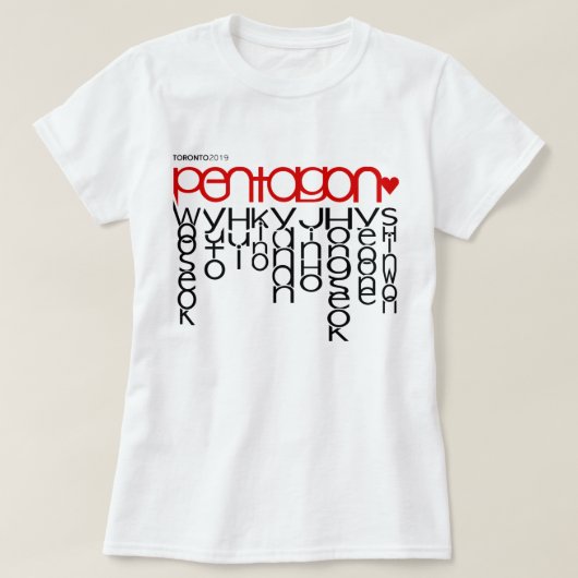 Pentagon Toronto 2019 T-shirt (Design voorkant)