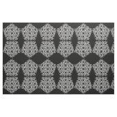 Pentagon wit op zwart stof (Fat Quarter)