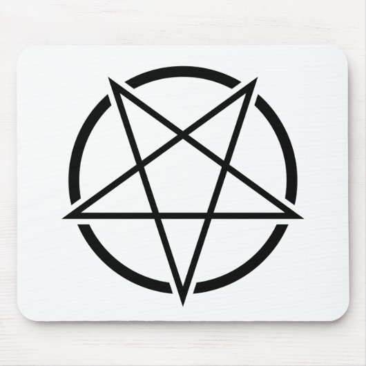 Pentagram_01_black.png Muismat (Voorkant)