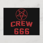 Pentagram 666-bemanning briefkaart (Voorkant)
