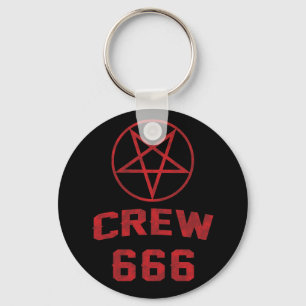 Pentagram 666-bemanning sleutelhanger
