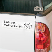 Pentagram binnen cirkel bumpersticker (Op Truck)