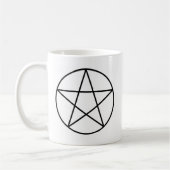 Pentagram binnen cirkel koffiemok (Links)