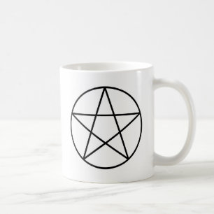 Pentagram binnen cirkel koffiemok