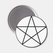 Pentagram binnen cirkel magneet (Voorkant / Achterkant)