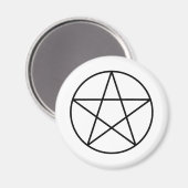 Pentagram binnen cirkel magneet (Voorkant / Achterkant)