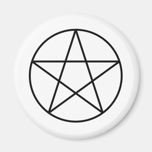 Pentagram binnen cirkel magneet (Voorkant)