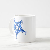 Pentagram Blue Koffiemok (Voorkant links)