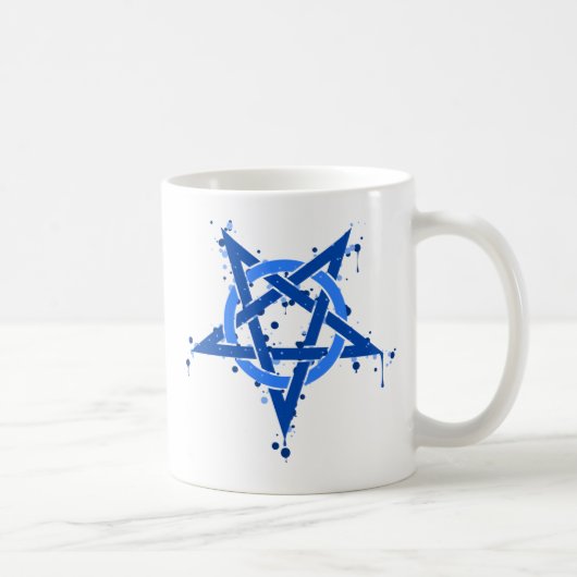 Pentagram Blue Koffiemok (Rechts)