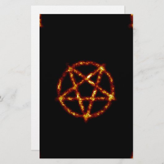 pentagram briefpapier (Voorkant / Achterkant)