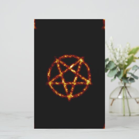pentagram briefpapier (Staand voorkant)