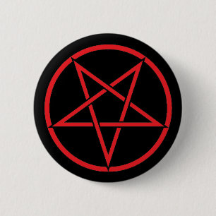 Pentagram-Button Ronde Button 5,7 Cm