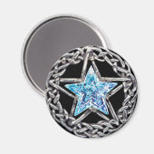 Pentagram Crystal Star Magneet (Voorkant / Achterkant)