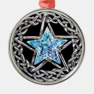 Pentagram Crystal Star Ornament