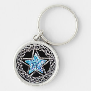 Pentagram Crystal Star-Sleutelhanger Sleutelhanger