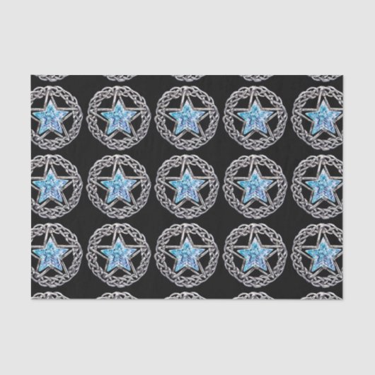 Pentagram Crystal Star Tissue Paper Tissuepapier (Voorkant)