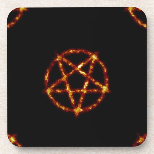 pentagram drankjes onderzetter (Voorkant)