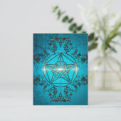Pentagram, een magisch symbool. briefkaart (Staand voorkant)