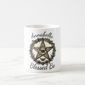 Pentagram en Mothe Toverachtige Kunst Aangepaste N Koffiemok