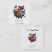 Pentagram en Rozen Square Visitekaartje (Voorkant / Achterkant)