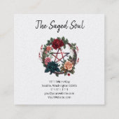 Pentagram en Rozen Square Visitekaartje (Achterkant)