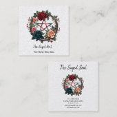 Pentagram en Rozen Square Visitekaartje (Voorkant / Achterkant)