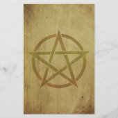 Pentagram gestructureerd briefpapier (Voorkant)