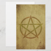Pentagram gestructureerd briefpapier (Voorkant / Achterkant)