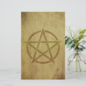 Pentagram gestructureerd briefpapier (Staand voorkant)