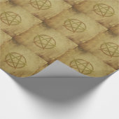Pentagram gestructureerd cadeaupapier (Hoek)